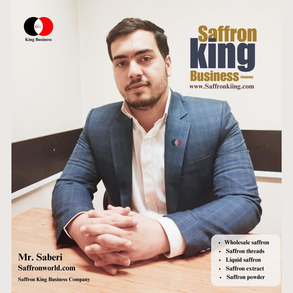 آقای صابری - مدیر فروش زعفران شرکت الماس زعفران جهان Saffron price in Europe - Sales Manager Mr. Sabery